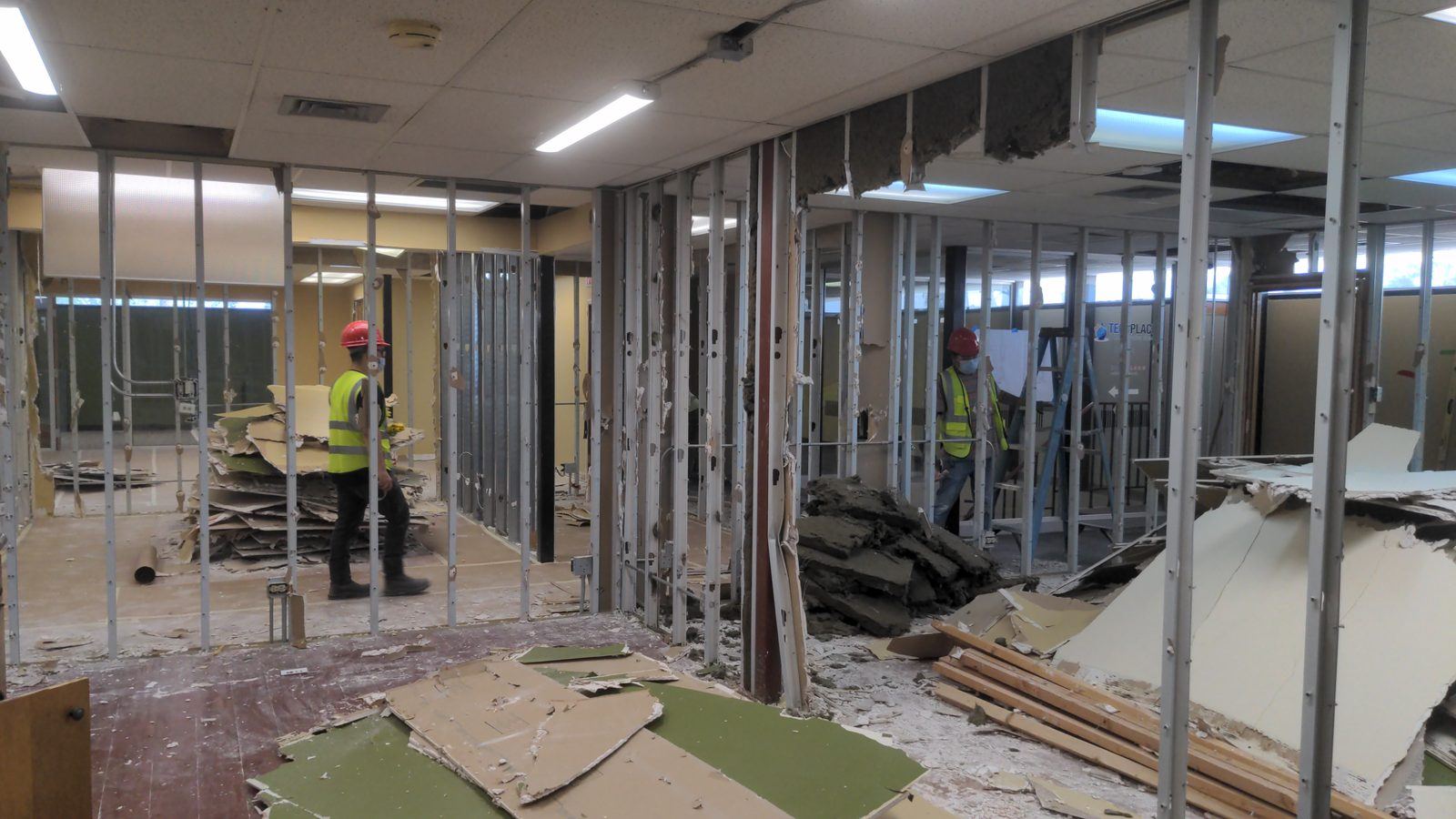 Interior framing work